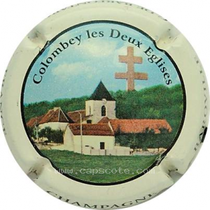 Capsule Eglise de Colombey, contour blanc cassé