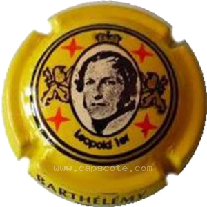 Capsule Léopold 1er, fond jaune