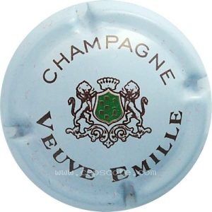 Capsule Blanc, G de champagne arrondiet barre courte au E
