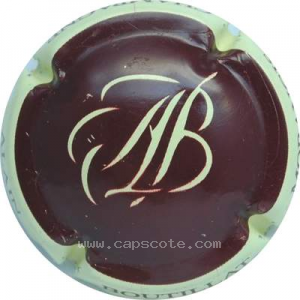 Capsule Fond marron foncé, contour crème
