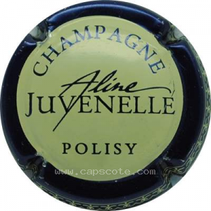 Capsule Fond crème, contour bleu métalisé