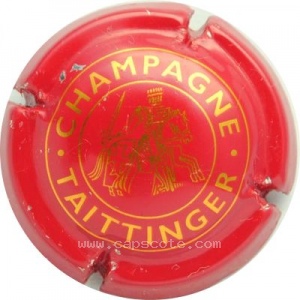 Capsule Rouge et or-orangé, lettres fines