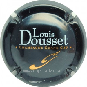 Capsule Fond noir, or orangé et blanc, grand cru