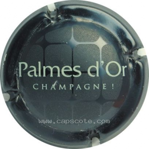 Capsule Champagne, lettre gris-crème