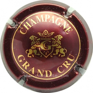 Capsule Bordeaux foncé et or, grand cru