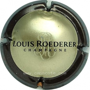 Capsule Contour marron, or pâle, grosse lettre