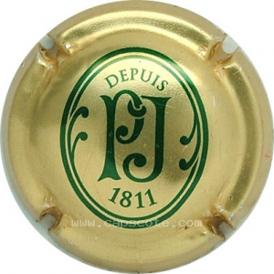 Capsule Or et vert. Nom au verso, grand brut