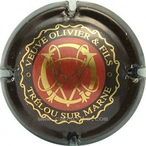 Capsule Contour marron, lettres or
