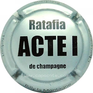 Capsule Acte I ratafia, argent et noir