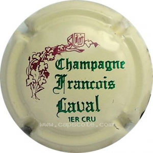 Capsule Crème, marron écriture verte