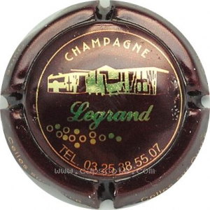 Capsule Bordeaux foncé et or, verso or