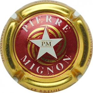Capsule Contour or , rouge étoile blanche
