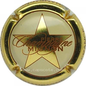 Capsule Contour or pâle, fond crème