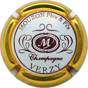 Capsule Blanc et bordeaux, contour or