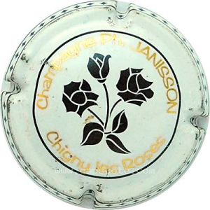 Capsule Fond blanc et or, roses noires
