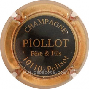 Capsule Fond noir, contour bronze