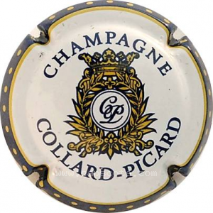 Capsule Contour bleu, or mat, centre blanc