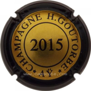 Capsule 2015, Centre et cercle or, contour noir