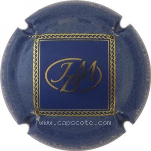 Capsule Centre bleu foncé, contour bleu, or