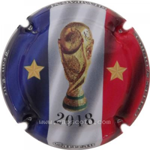 Capsule Bleu, blanc et rouge, avec 2 étoiles