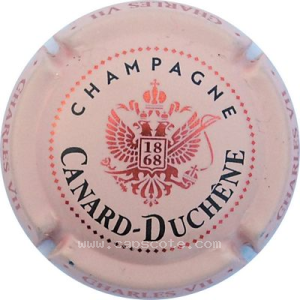 Capsule Rose, or cuivré et noir, inscription Charles VII sur la jupe