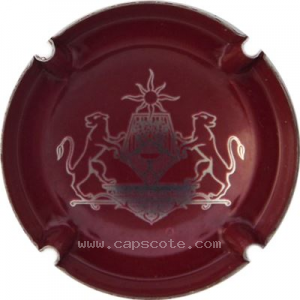 Capsule Bordeaux et métal, abusus au recto et écusson au verso 2