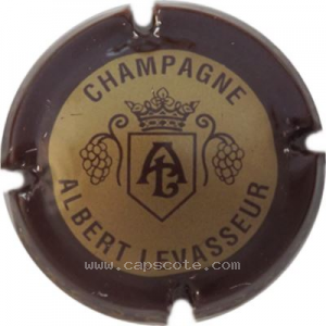 Capsule Contour marron, fond or