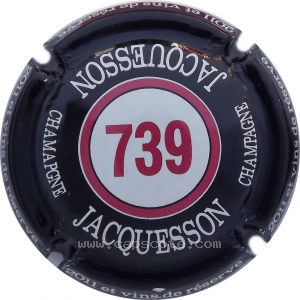 Capsule Cuvée 739, 2011, vins de réserve (fautée Chamapgne)