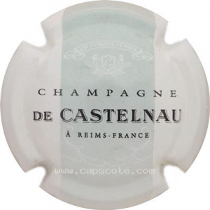Capsule Fond blanc, bande vert pâle
