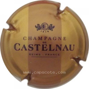 Capsule Fond or, bande marron