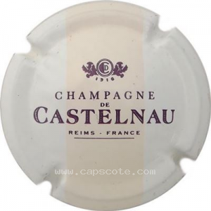 Capsule Fond blanc, bande saumon