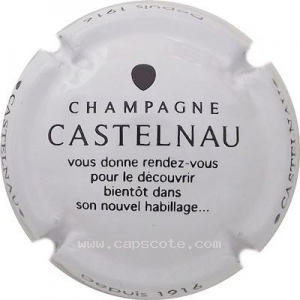 Capsule Fond blanc, goutte noire et texte
