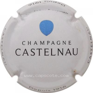 Capsule Fond blanc, goutte bleue