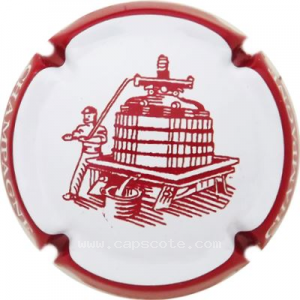 Capsule Blanc, contour Bordeaux