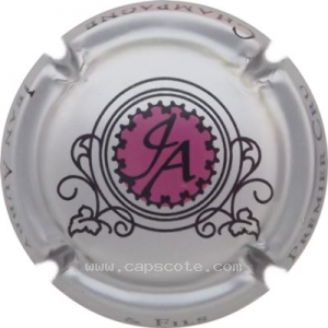 Capsule Fond argent, centre fuchsia et noir