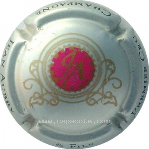 Capsule Fond argent, centre fuchsia et or