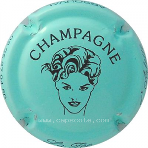 Capsule Visage noir, fond turquoise