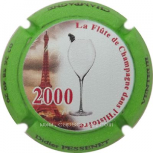 Capsule 2000, contour vert, numérotée sur 300 exemplaires