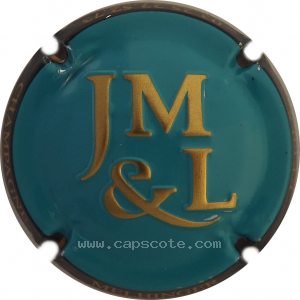 Capsule Turquoise et or, contour noir