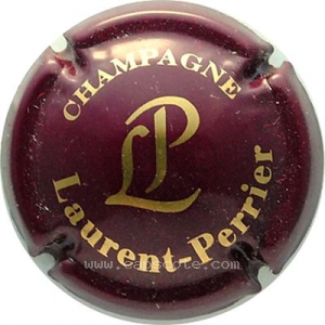Capsule Violet foncé et or, lettre épaisse