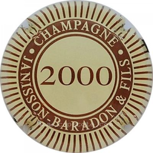 Capsule 2000, crème et marron strié