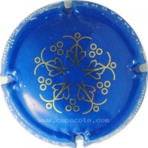 Capsule Bleu et or pâle (trait fin)