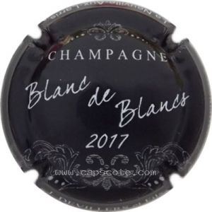 Capsule Blanc de blancs, 2017, fond noir