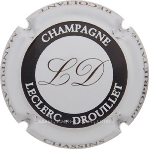 Capsule Contour blanc, initiales grises
