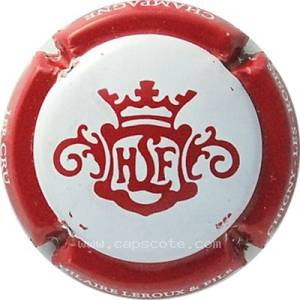 Capsule Contour rouge, fond blanc, 1er cru
