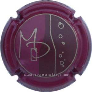 Capsule Bordeaux, marron et or, incription Ludes sur la jupe