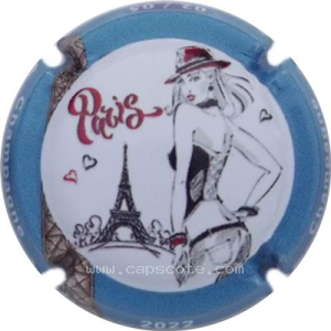 Capsule 8- 2/5 Contour bleu et marron (Tour Eiffel)