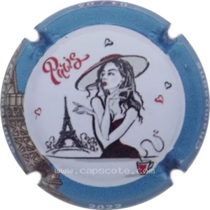 Capsule 8- 4/5 Contour bleu et marron (Tour Eiffel)
