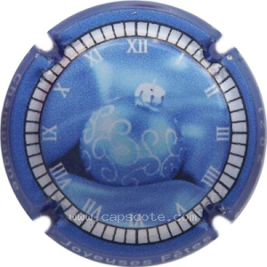 Capsule 2021, Joyeuses Fêtes, contour bleu métallisé