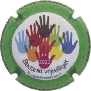Capsule 2022, Bedankt Vrijwlliger, contour vert, mat